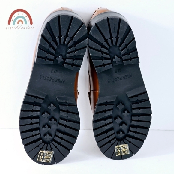 New! Free People Liv Leather Penny Loafers - Picture 15 of 16